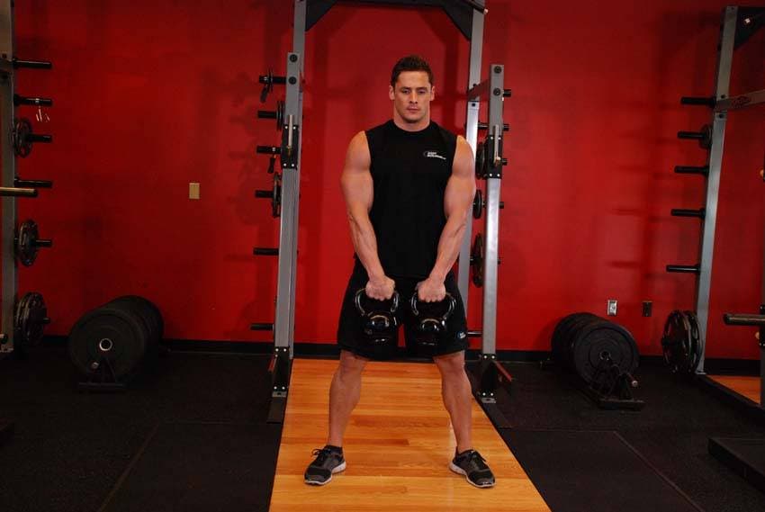 Alternating Hang Clean — starting position