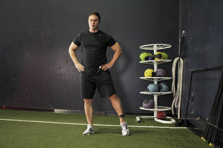 Band Hip Adductions — starting position