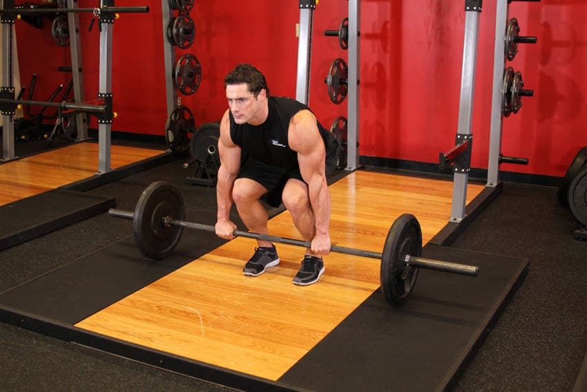 Barbell Deadlift — starting position