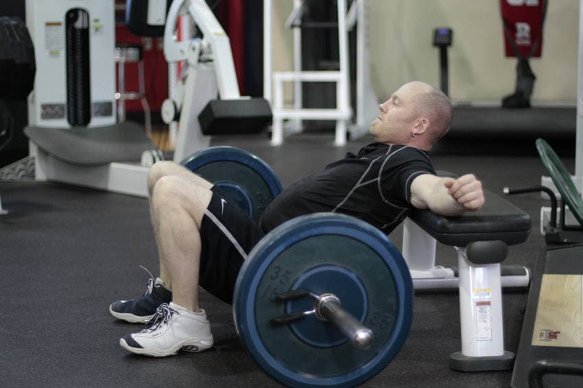 Barbell Hip Thrust — starting position