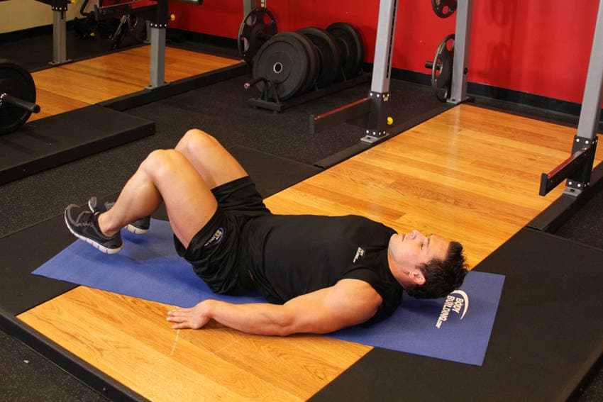 Bent-Knee Hip Raise — starting position