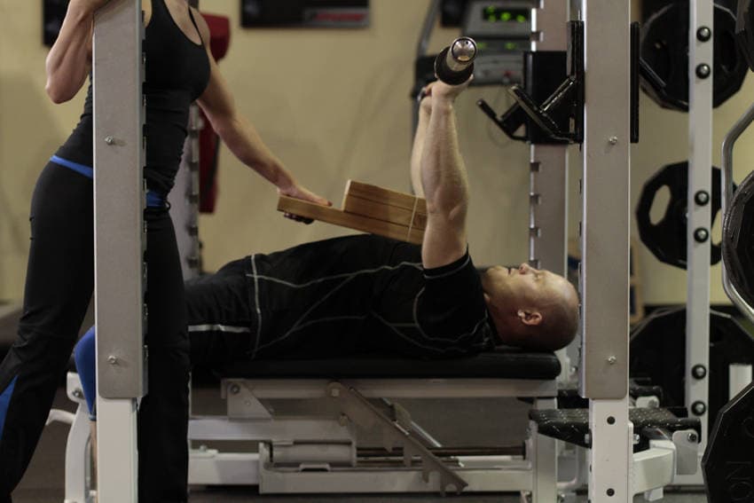 Board Press — starting position