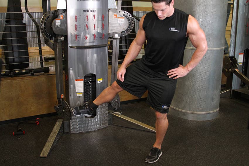 Cable Hip Adduction — starting position