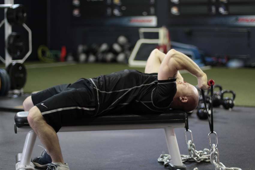 Chain Handle Extension — starting position