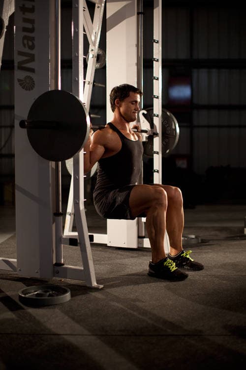 Chair Squat — end position