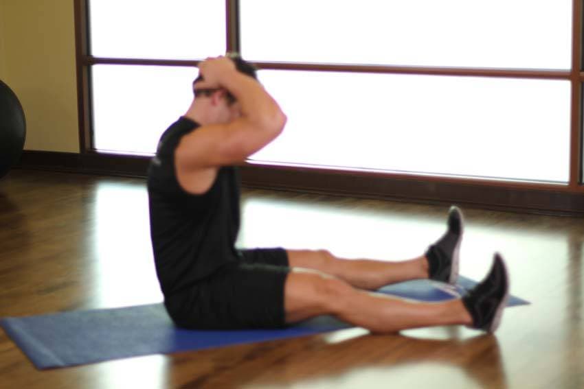 Chin To Chest Stretch — starting position