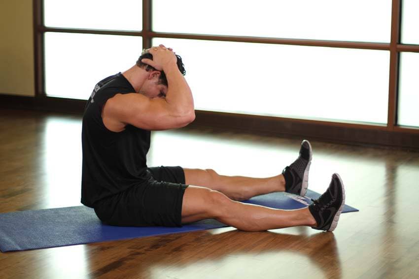 Chin To Chest Stretch — end position
