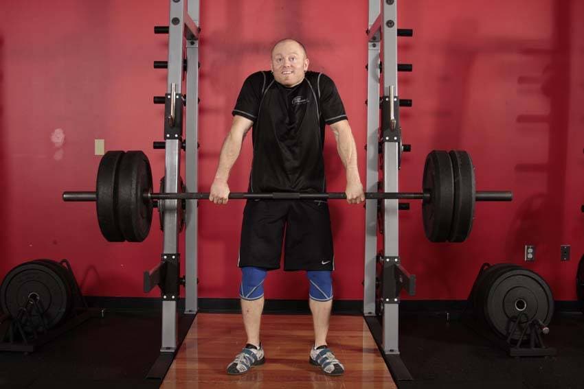 Clean Shrug — end position