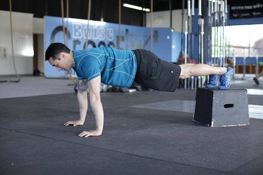 Decline Push-Up — starting position