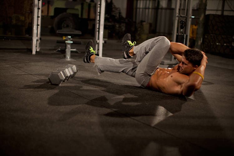 Elbow to Knee — starting position