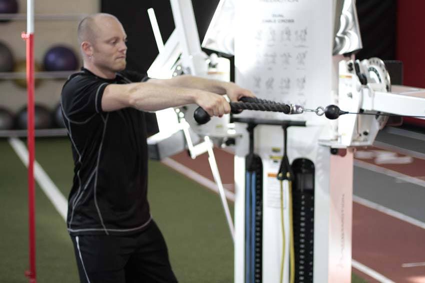 Face Pull — starting position