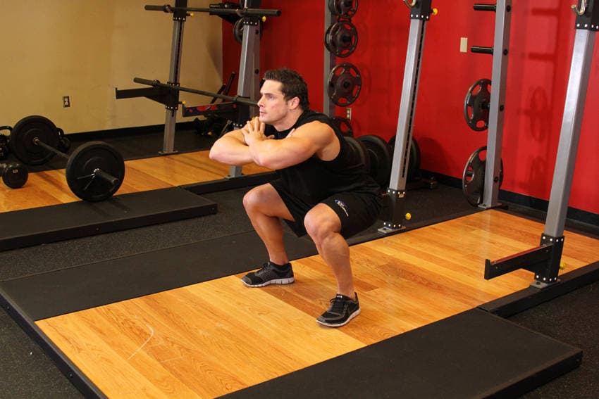 Freehand Jump Squat — starting position