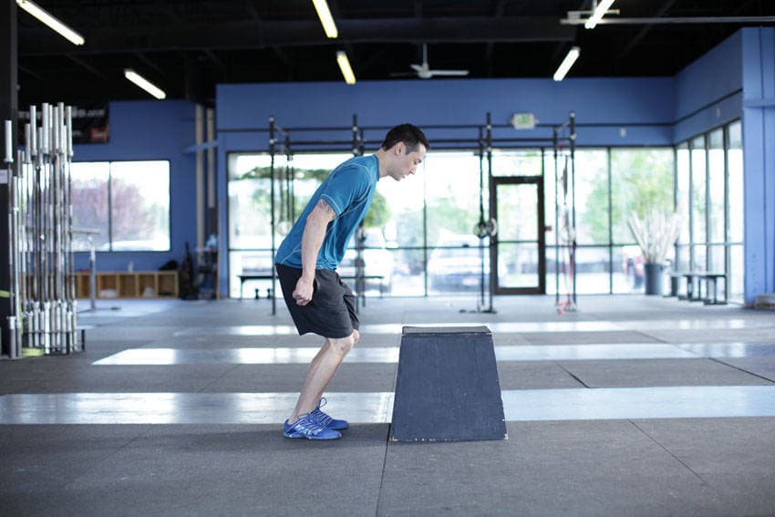 Front Box Jump — starting position