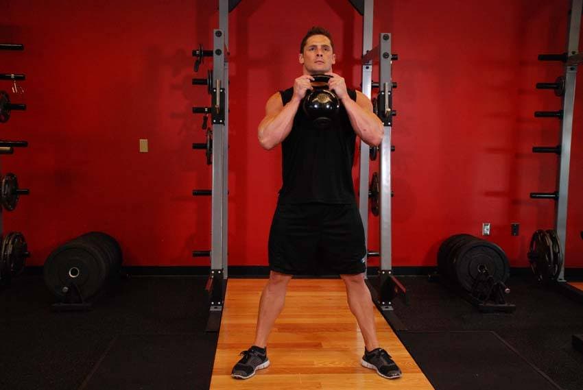 Goblet Squat — starting position