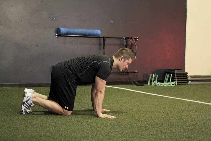 Hip Circles (prone) — starting position