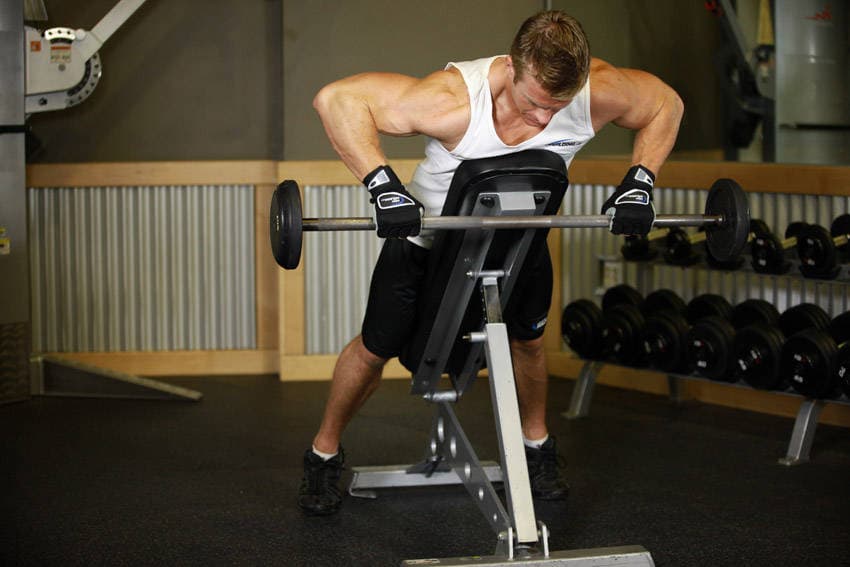 Incline Bench Pull — end position