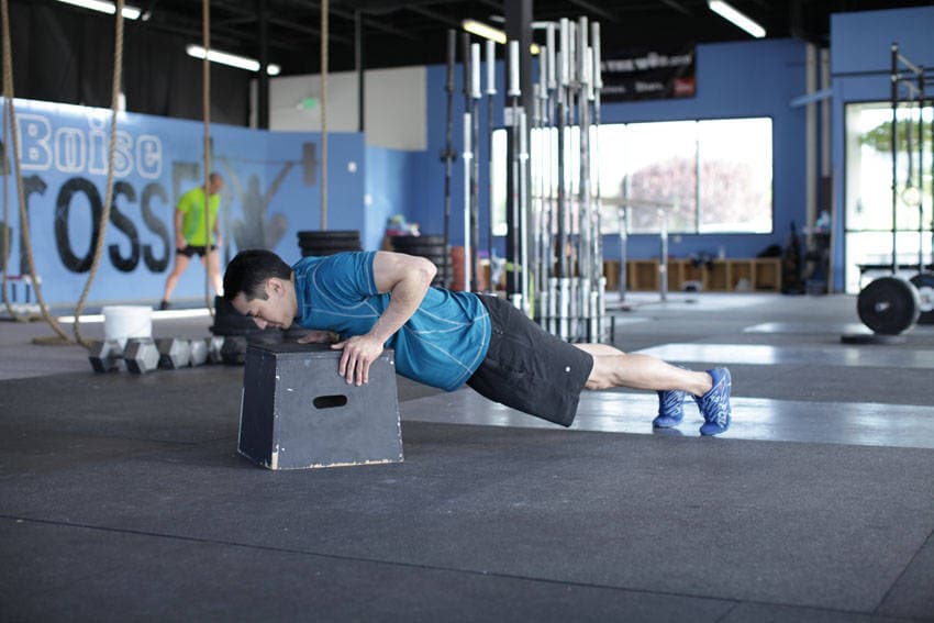 Incline Push-Up — starting position