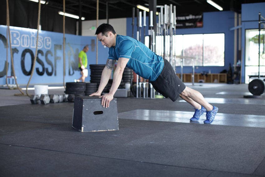 Incline Push-Up — end position