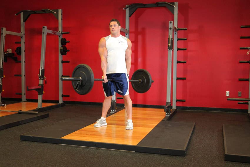 Jefferson Squats — starting position