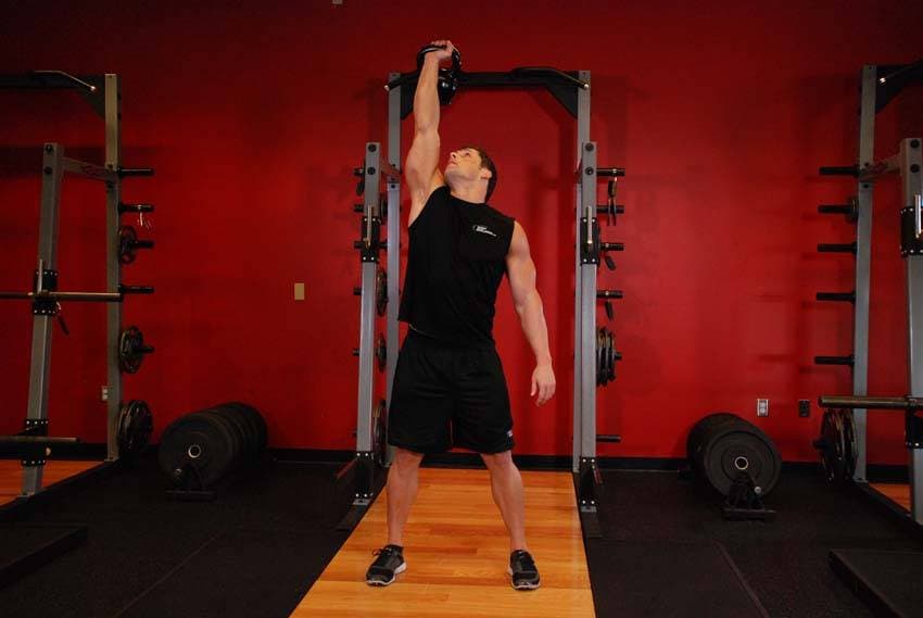 Kettlebell Windmill — starting position