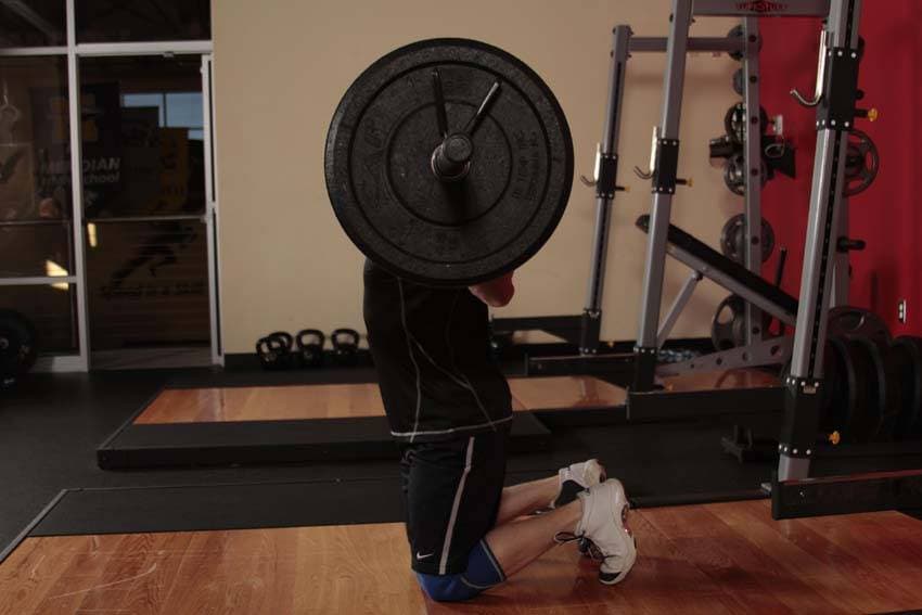 Kneeling Jump Squat — starting position