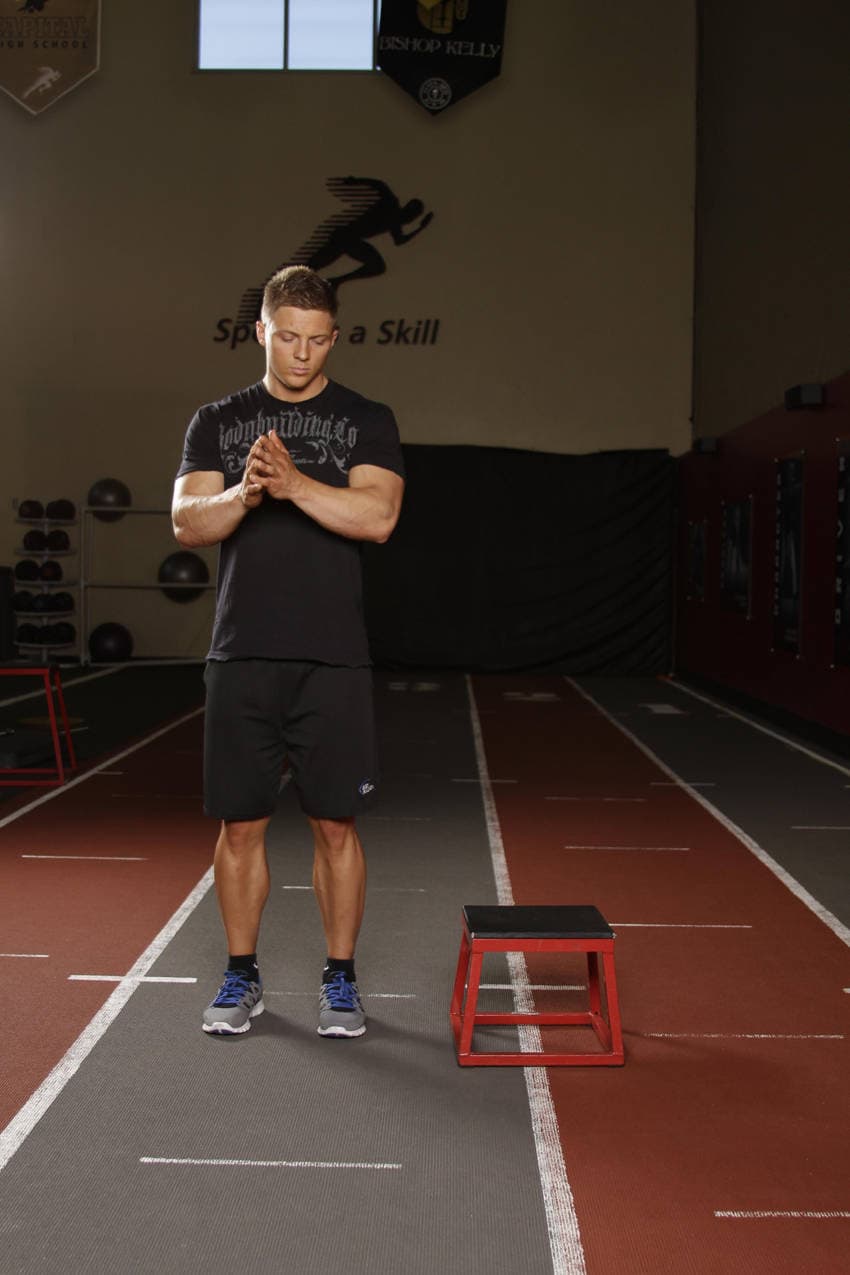 Lateral Box Jump — starting position