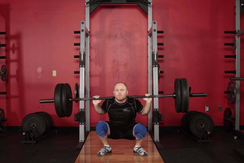 Olympic Squat — end position