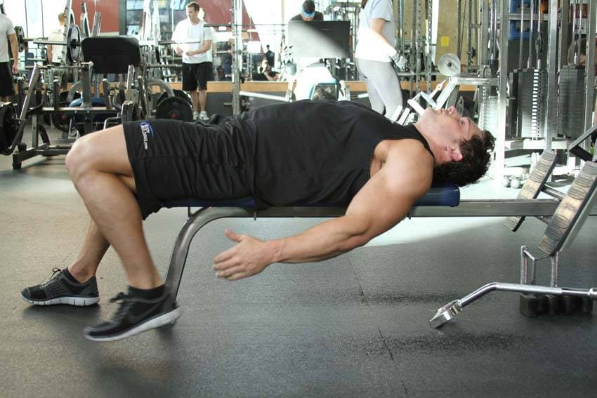 On-Your-Back Quad Stretch — starting position