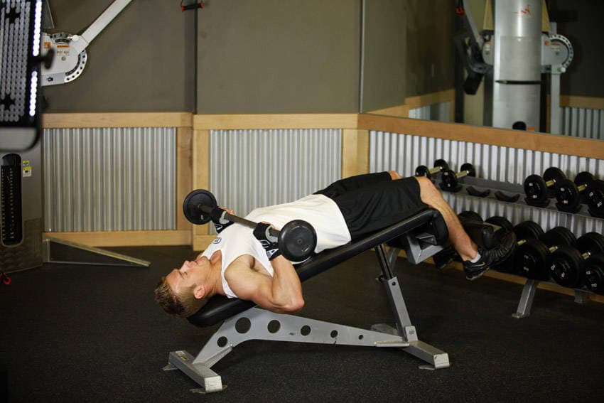 Press Sit-Up — starting position