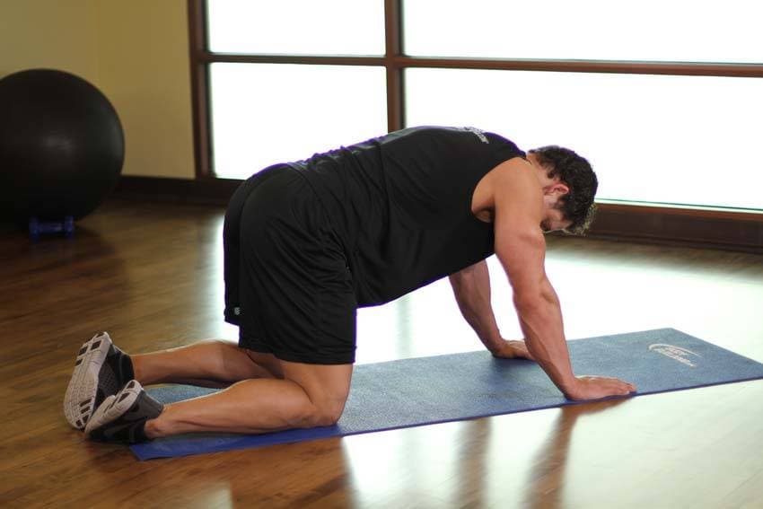 Rear Leg Raises — starting position