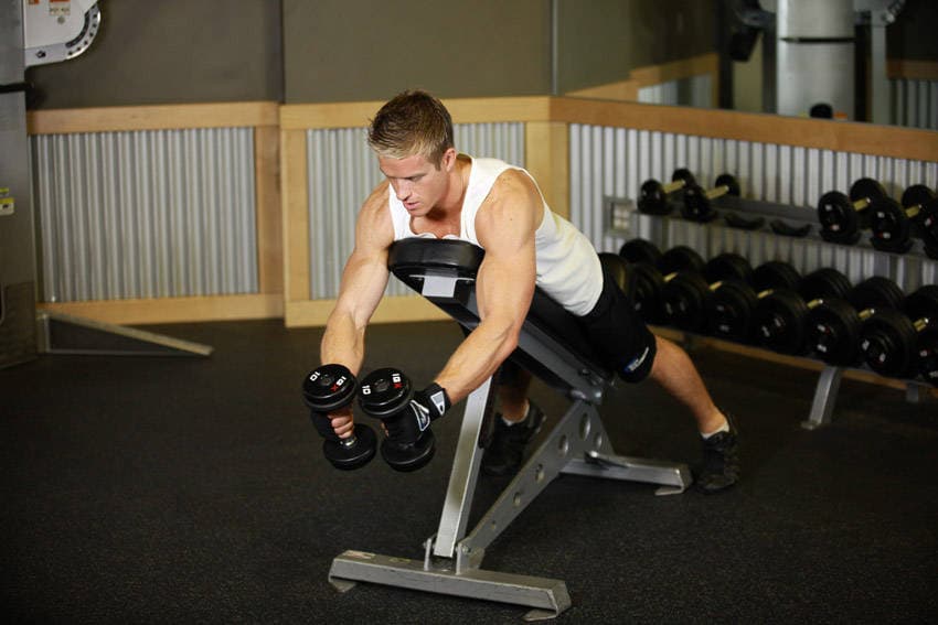 Reverse Flyes — starting position