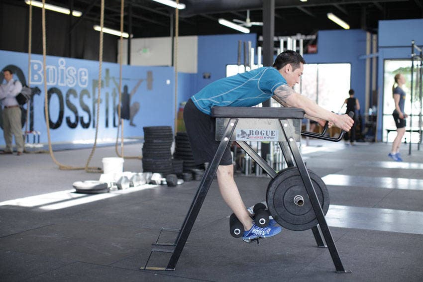Reverse Hyperextension — starting position