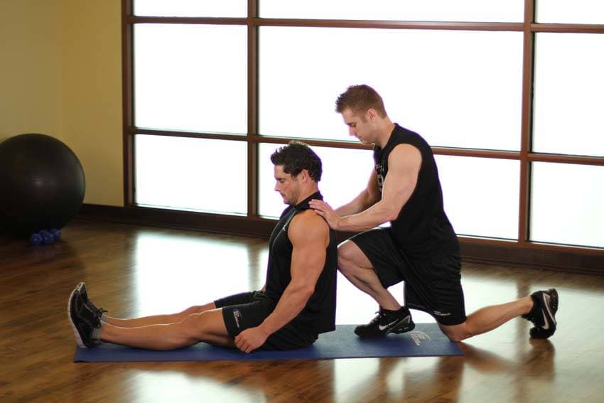 Seated Hamstring — starting position