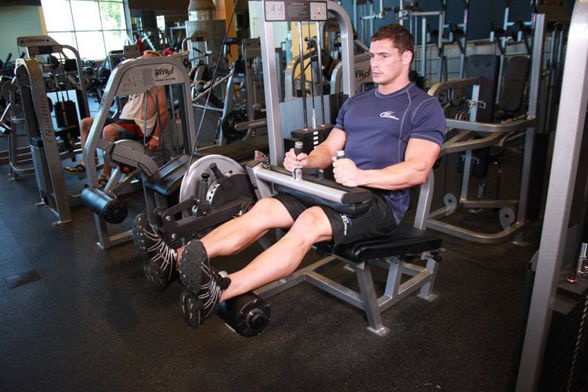 Seated Leg Curl — starting position