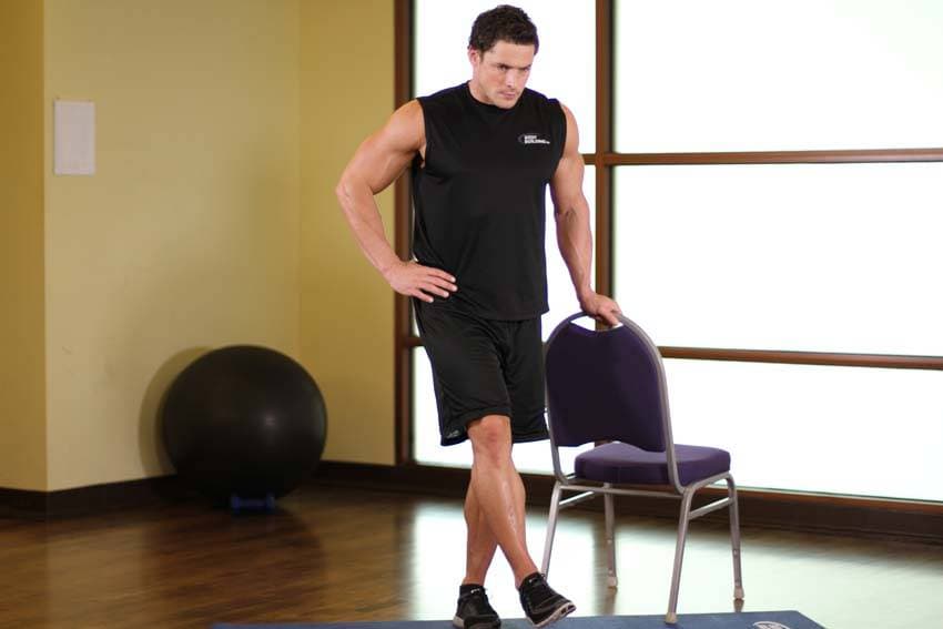 Side Leg Raises — starting position