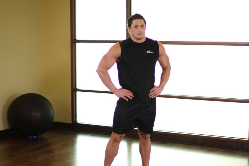 Side Neck Stretch — starting position