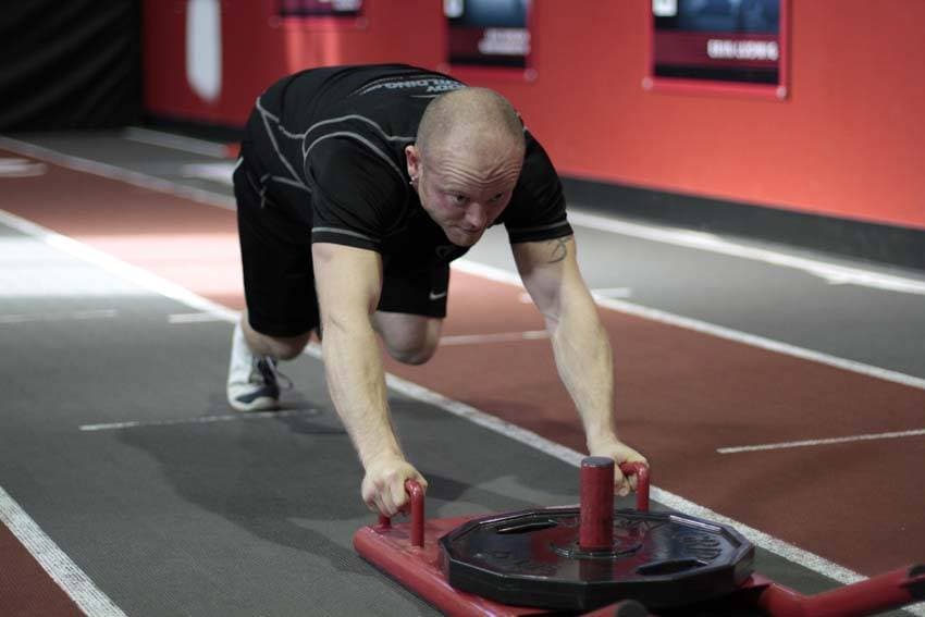 Sled Push — end position