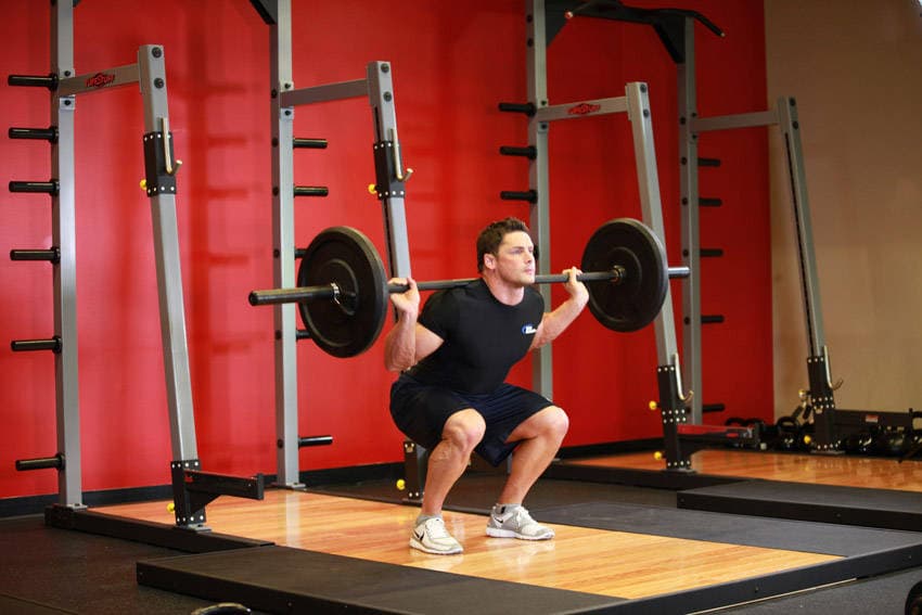 Speed Squats — starting position