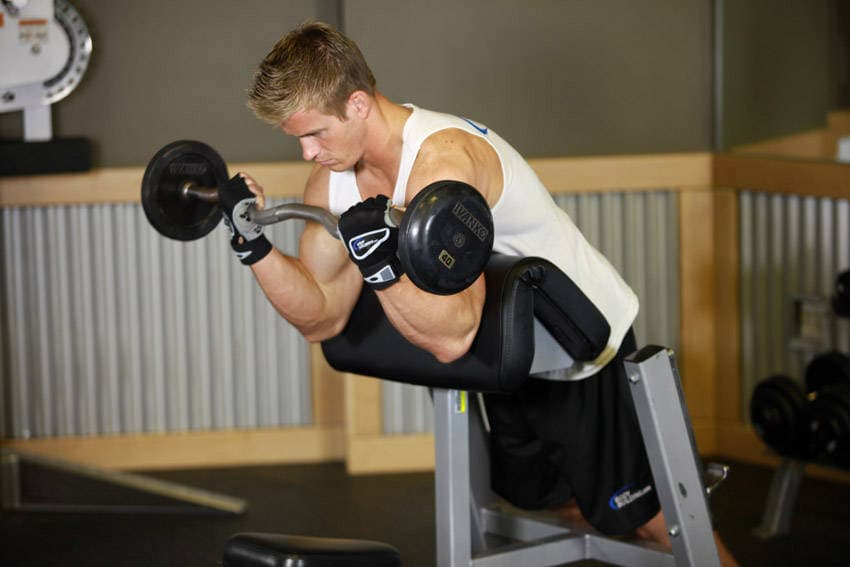 Spider Curl — end position