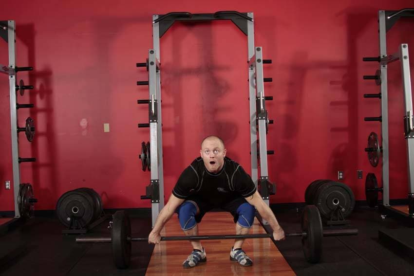 Split Snatch — starting position