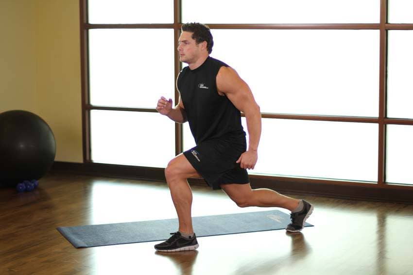 Split Squats — end position