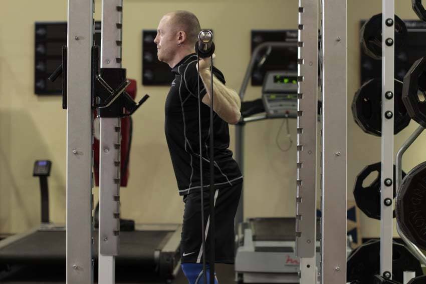 Squat with Bands — starting position