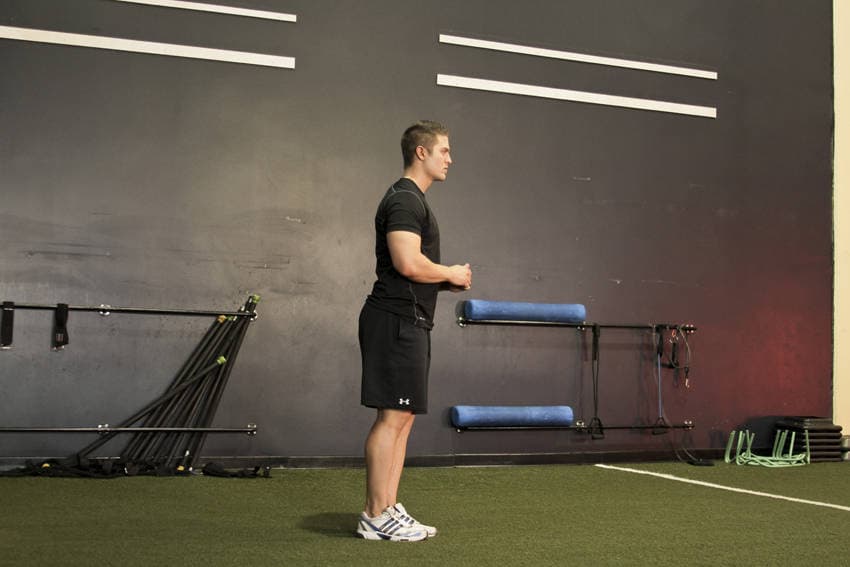 Standing Hip Circles — starting position