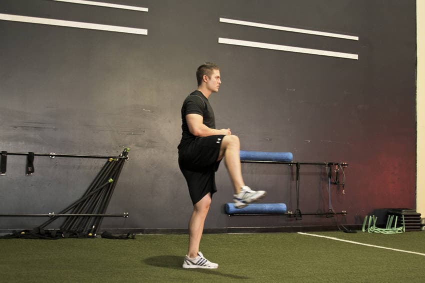Standing Hip Circles — end position
