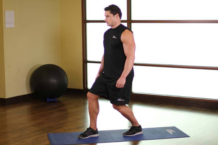 Standing Hip Flexors — starting position