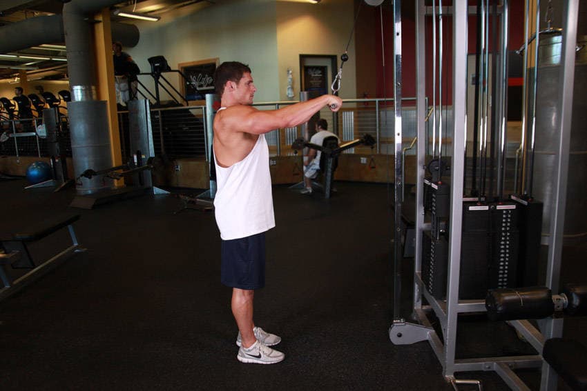 Straight-Arm Pulldown — starting position