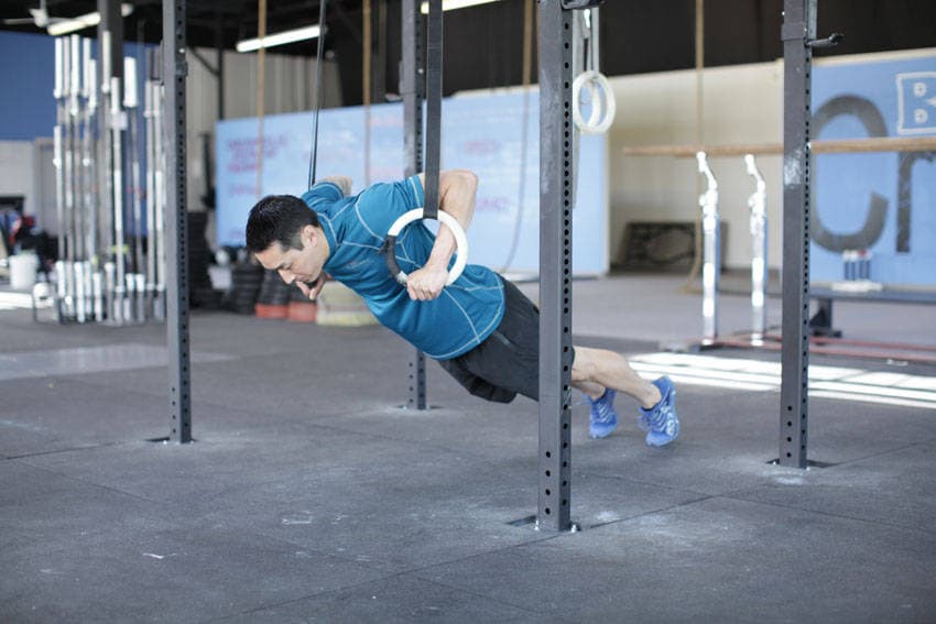 Suspended Push-Up — starting position
