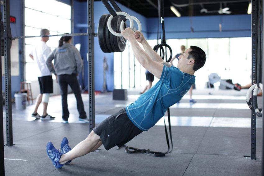 Suspended Row — starting position