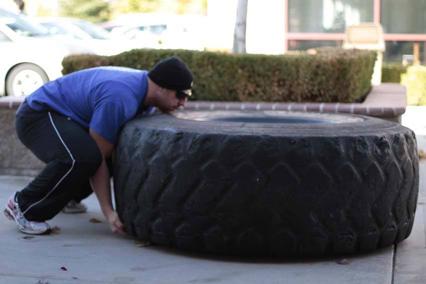 Tire Flip — starting position
