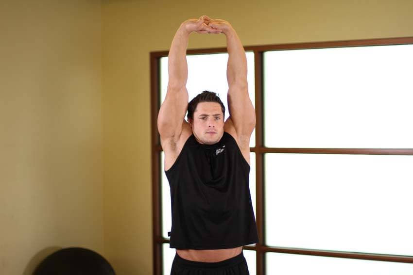 Upward Stretch — end position